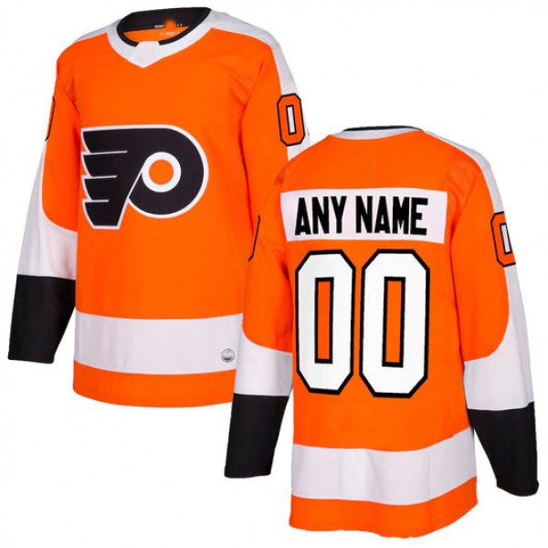 Custom P.Flyers Authentic Jersey Orange Stitched American Hockey Jerseys