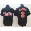 P.Phillies #3 Bryce Harper Black Stitched jersey