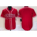 Custom P.Phillies Red Stitched jersey