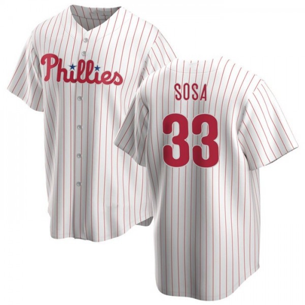 P.Phillies #33 Edmundo Sosa White Stitched jersey