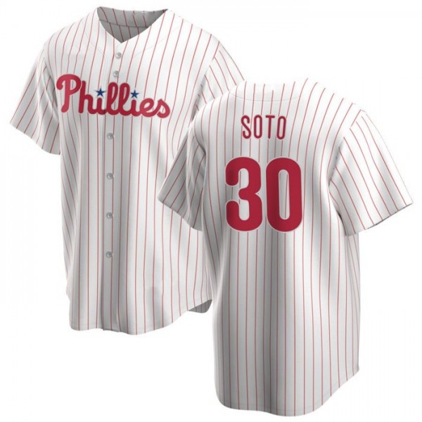 P.Phillies #30 Gregory Soto White Stitched jersey