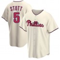 P.Phillies #5 Bryson Stott Cream Stitched jersey