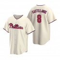 P.Phillies #8 Nick Castellanos Cream Stitched jersey