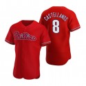 P.Phillies #8 Nick Castellanos Red Stitched jersey