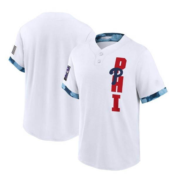 Custom P.Phillies 2021 White Stitched jersey