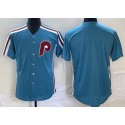 Custom P.Phillies Blue Stitched jersey