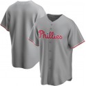 Custom P.Phillies Gray Stitched jersey