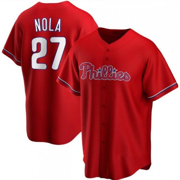 P.Phillies Red Stitched jersey