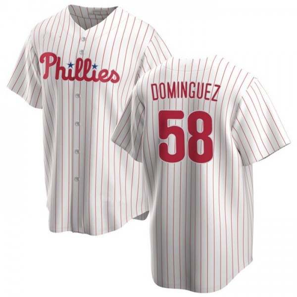 P.Phillies #58 Seranthony Domínguez White Stitched jersey