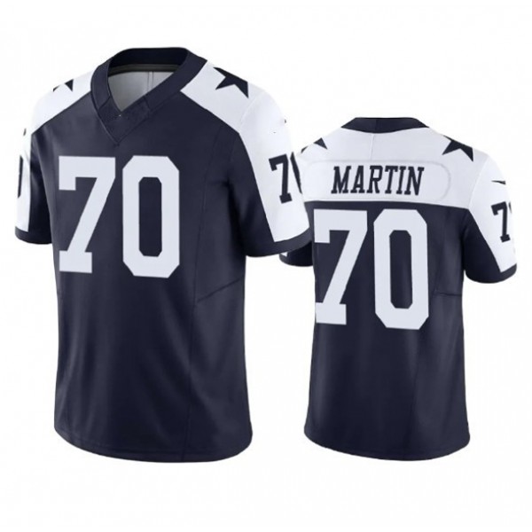 D.Cowboys #70 Zack Martin Navy F.U.S.E. Stitched jersey