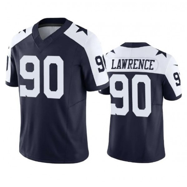 D.Cowboys #90 Demarcus Lawrence Navy F.U.S.E. Stitched jersey