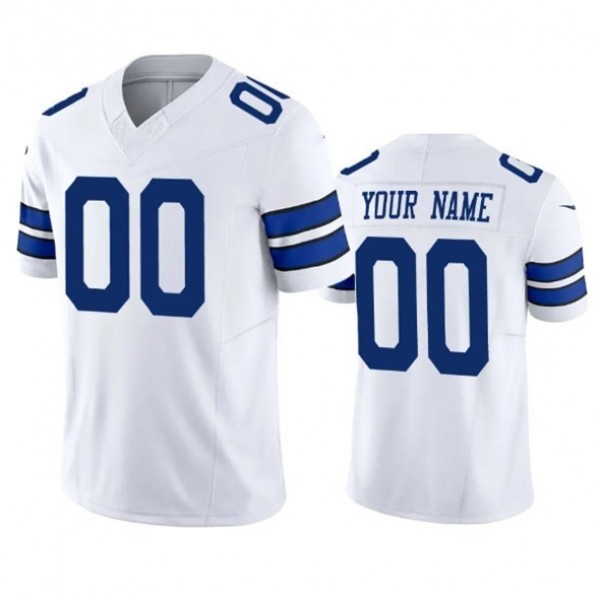 Custom D.Cowboys White F.U.S.E. Stitched jersey