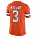 D.Broncos #3 Russell Wilson Orange F.U.S.E. Stitched jersey