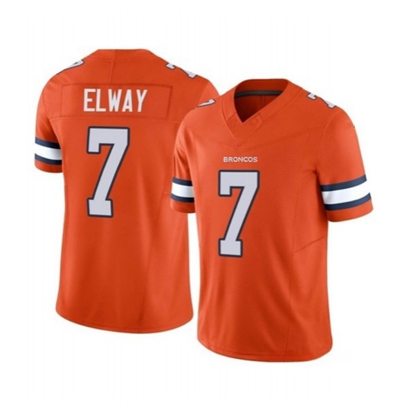 D.Broncos #7 John Elway Orange F.U.S.E. Stitched jersey