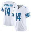 D.Lions #14 Amon-Ra St. Brown White F.U.S.E. Stitched jersey