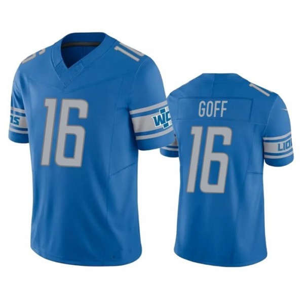 D.Lions #16 Jared Goff Blue F.U.S.E. Stitched jersey