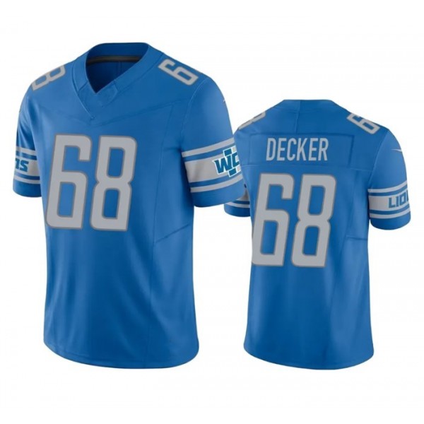 D.Lions #68 Taylor Decker Blue F.U.S.E. Stitched jersey