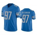 D.Lions #97 Aidan Hutchinson Blue F.U.S.E. Stitched jersey