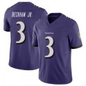 B.Ravens #3 Odell Beckham Jr. Purple F.U.S.E. Stitched jersey