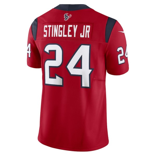 H.Texans #24 Derek Stingley Jr. Red F.U.S.E Stitched jersey