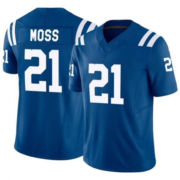 IN.Colts #21 Zack Moss Blue F.U.S.E. Stitched jersey