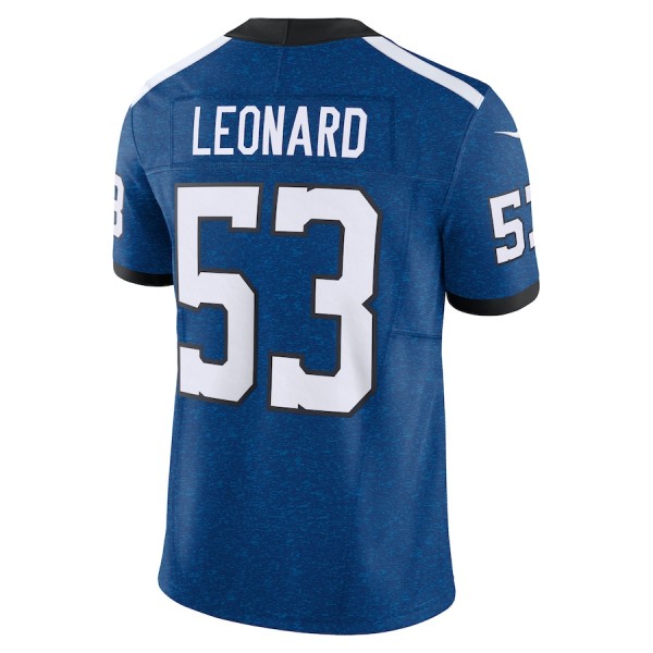 IN.Colts #53 Shaquille Leonard Royal F.U.S.E. Indiana Nights Stitched jersey