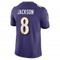 B.Ravens #8 Lamar Jackson Purple F.U.S.E Stitched jersey