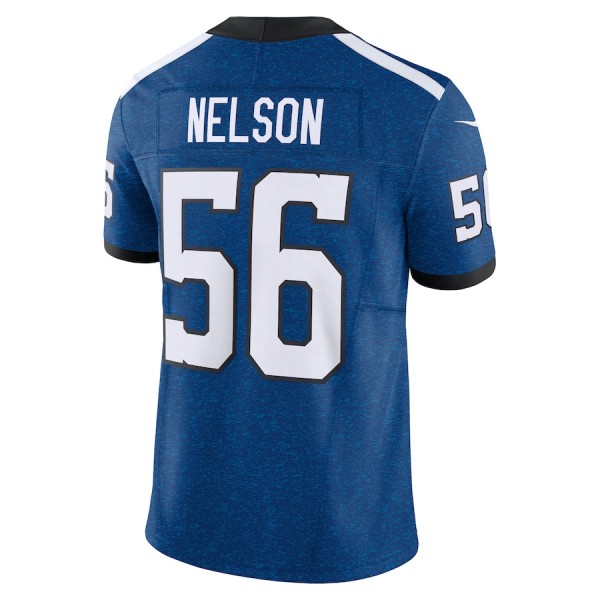 IN.Colts #56 Quenton Nelson Royal F.U.S.E. Indiana Nights Stitched jersey