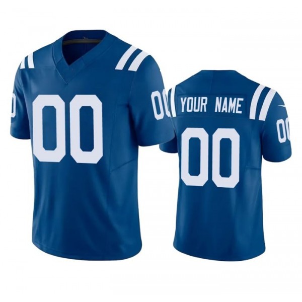 Custom IN.Colts Blue F.U.S.E Stitched jersey