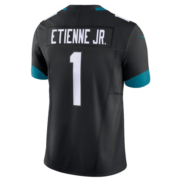 J.Jaguars #1 Travis Etienne Jr. Black F.U.S.E Stitched jersey