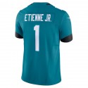 J.Jaguars #1 Travis Etienne Jr. Teal F.U.S.E. Stitched jersey