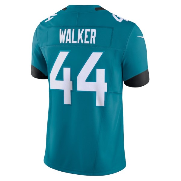 J.Jaguars #44 Travon Walker Teal F.U.S.E Stitched jersey