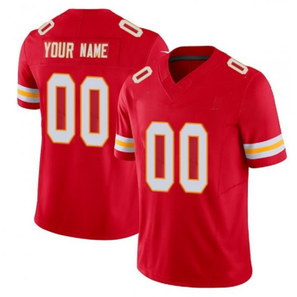 Custom KC.Chiefs Red F.U.S.E. Stitched jersey