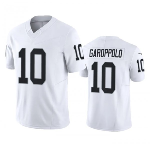 L.Raiders #10 Jimmy Garoppolo White F.U.S.E Stitched jersey