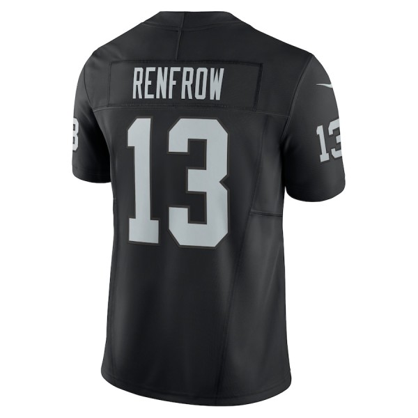 L.Raiders #13 Hunter Renfrow Black F.U.S.E Stitched jersey