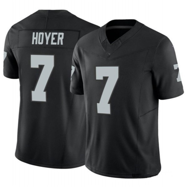 L.Raiders #7 Brian Hoyer Black F.U.S.E Stitched jersey