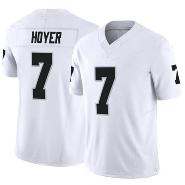 L.Raiders #7 Brian Hoyer White F.U.S.E Stitched jersey