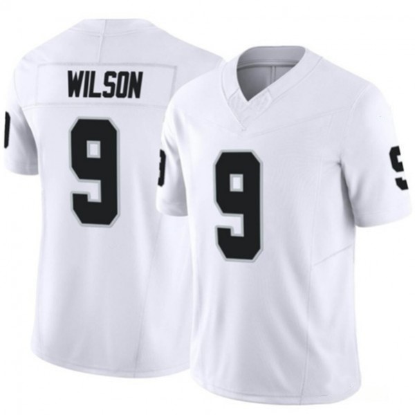 L.Raiders #9 Tyree Wilson White F.U.S.E Stitched jersey