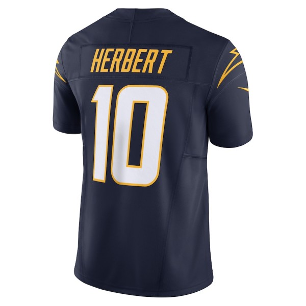 LA.Chargers #10 Justin Herbert Navy F.U.S.E. Stitched jersey