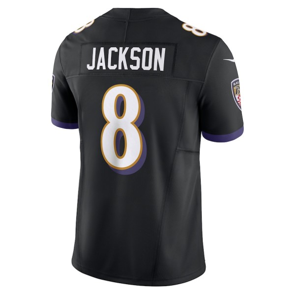 Custom B.Ravens Black F.U.S.E Stitched jersey