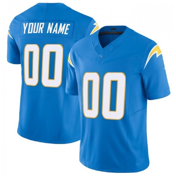 Custom LA.Chargers Light Blue F.U.S.E. Stitched jersey