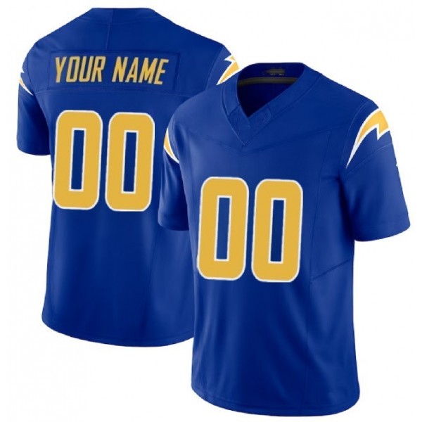 Custom LA.Chargers Royal F.U.S.E. Stitched jersey