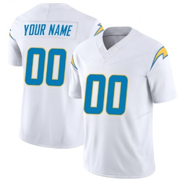 Custom LA.Chargers White F.U.S.E. Stitched jersey