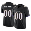 Custom B.Ravens Black F.U.S.E. Stitched jersey