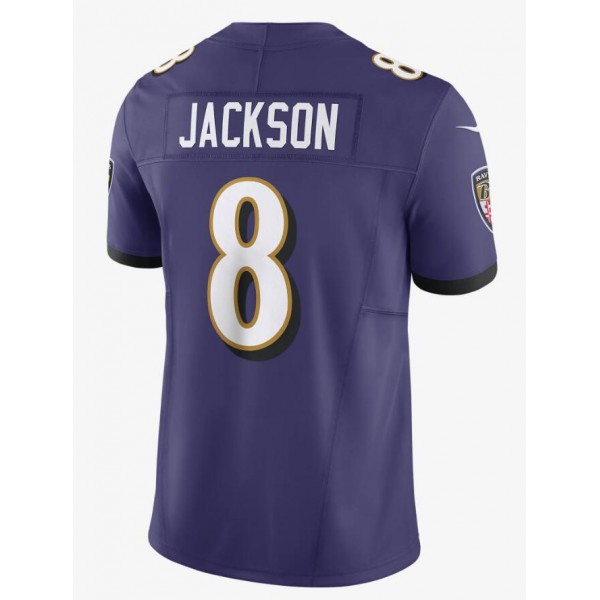 Custom B.Ravens Purple F.U.S.E Stitched jersey