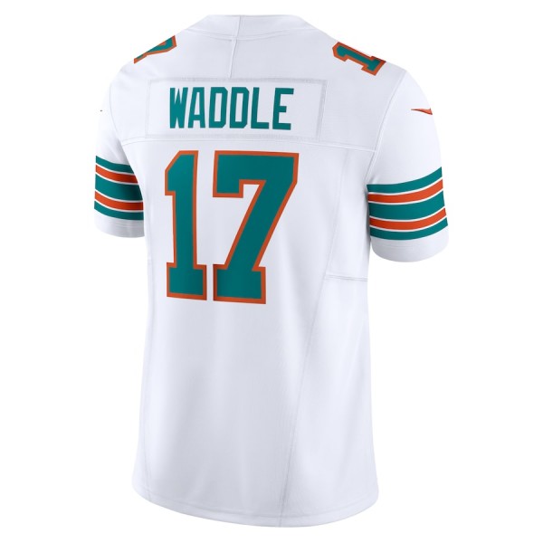 M.Dolphins #17 Jaylen Waddle White F.U.S.E Stitched jersey