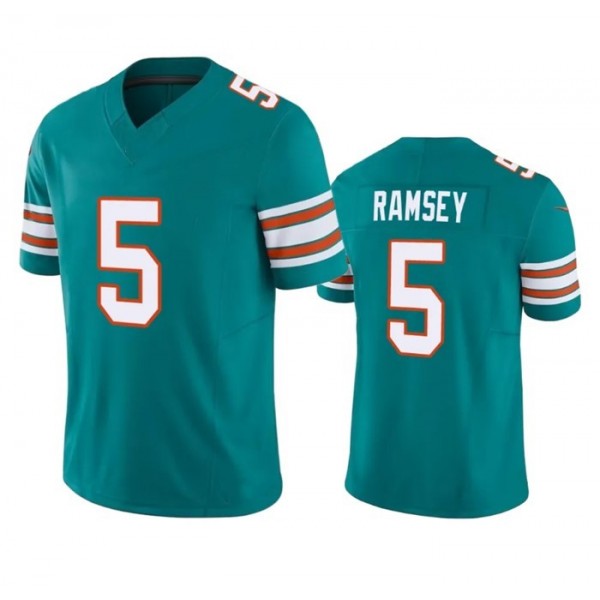 M.Dolphins #5 Jalen Ramsey Aqua F.U.S.E Stitched jersey