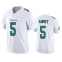 M.Dolphins #5 Jalen Ramsey White F.U.S.E Stitched jersey