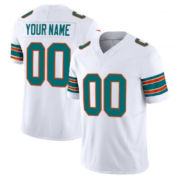 Custom M.Dolphins White F.U.S.E Stitched jersey