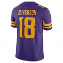 MN.Vikings #18 Justin Jefferson Purple F.U.S.E. Color Rush Stitched jersey